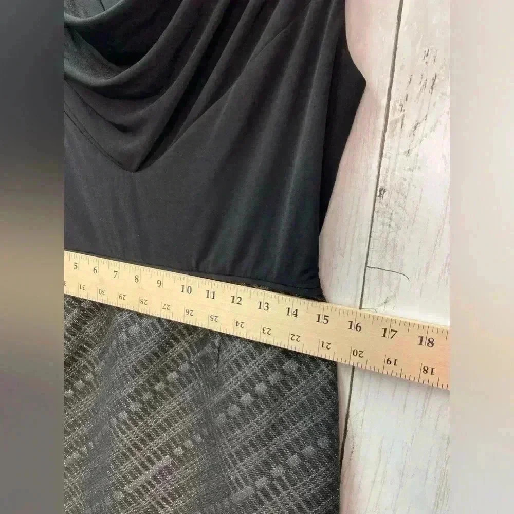 Ellen Tracy Black/Gray Dress size 10 cocktail/going out/special occasion - Picture 10 of 13